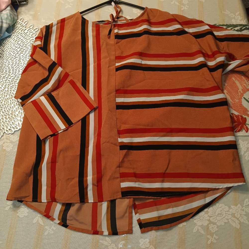 Express Multicolor Striped Top